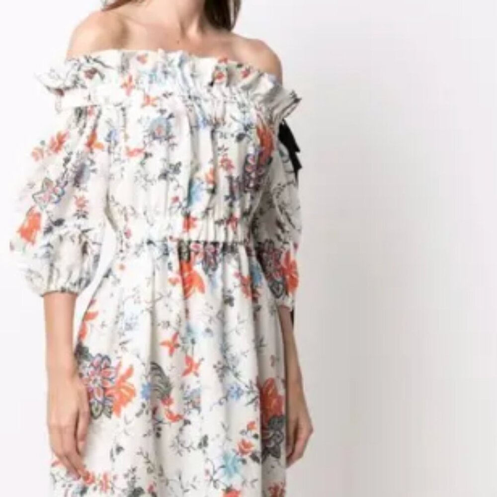 Erdem Floral Dress Size 12 / augustus off-shoulder floral dress